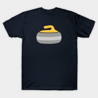 Yellow Curling Rock T-Shirt